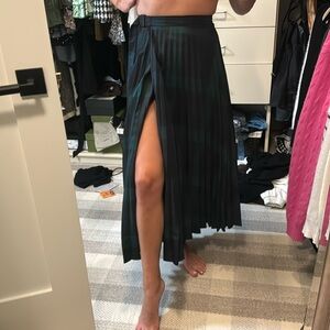 Sandro plaid midi skirt brand new